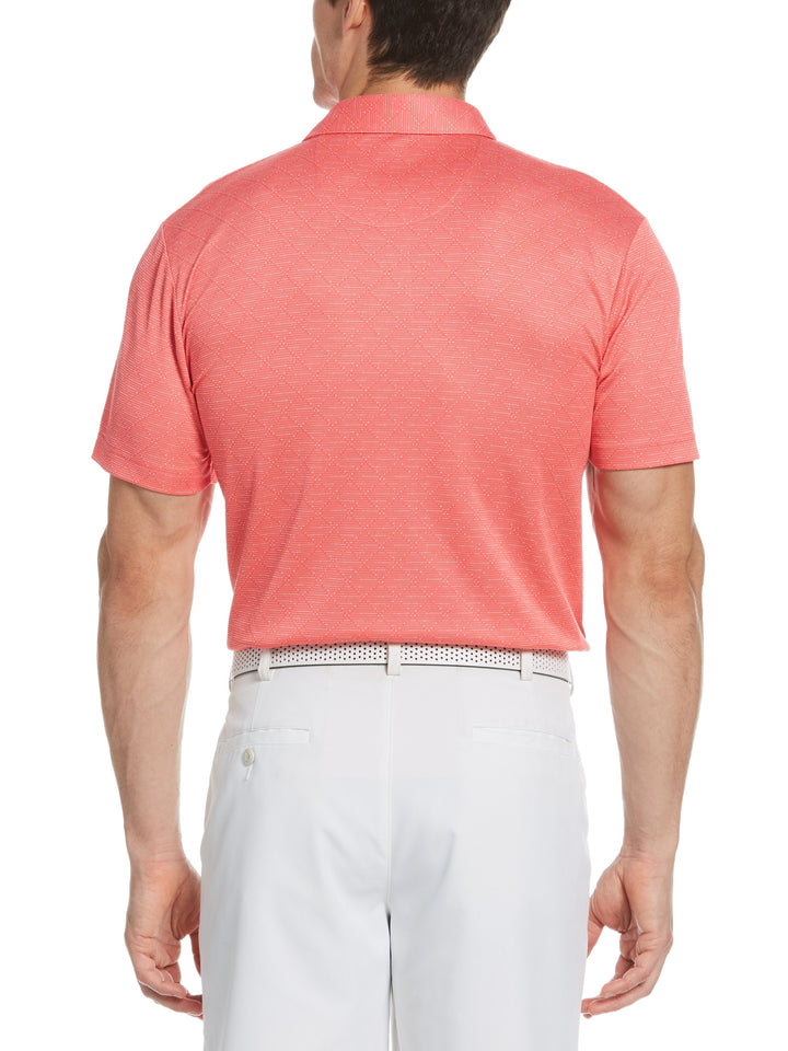 Men's Space Dye Argyle Jacquard Golf Polo