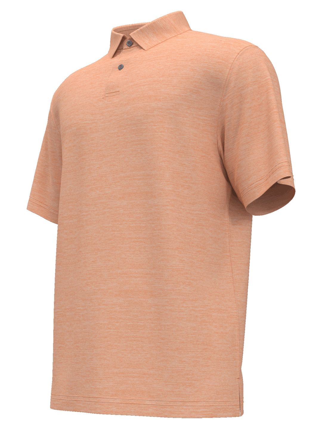 Space Dye Texture Golf Polo (Tangerine Heather) 
