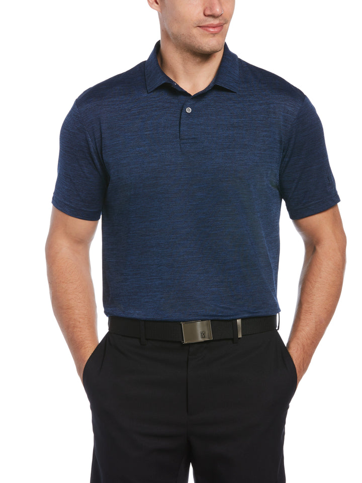 Men's Space Dye Texture Golf Polo