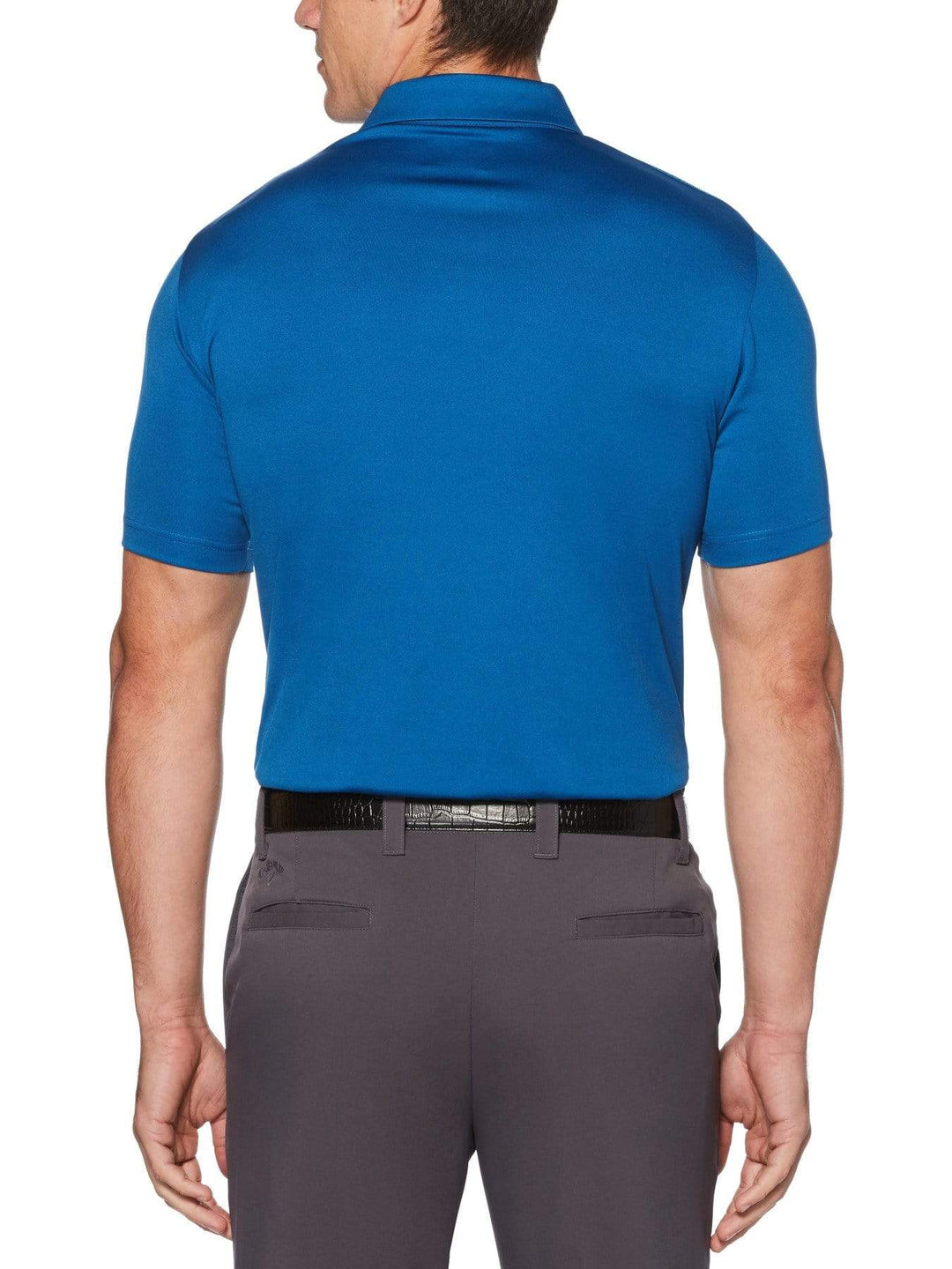 Men's Stacked Herringbone Print Polo