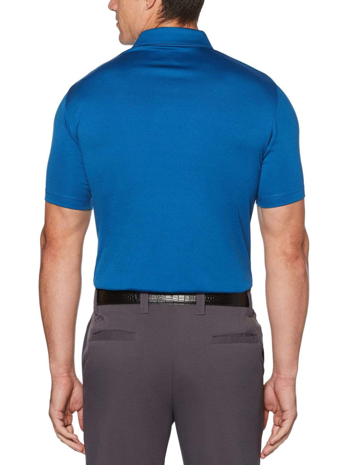 Men's Stacked Herringbone Print Polo