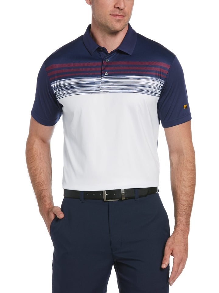 Stacked Space Dye Golf Polo (Twilight Blue) 