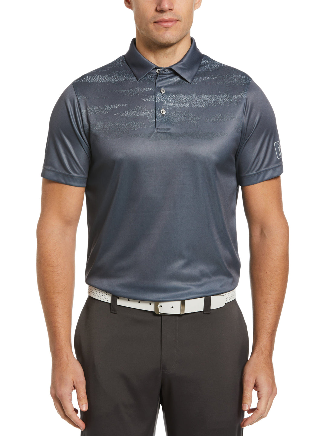 Terrain Texture Golf Polo (Ombre Blue) 