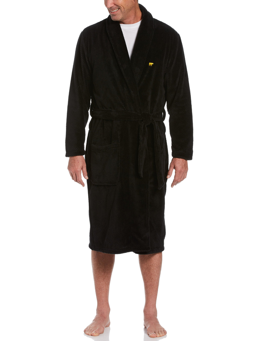 Men's Textured Fleece Robe