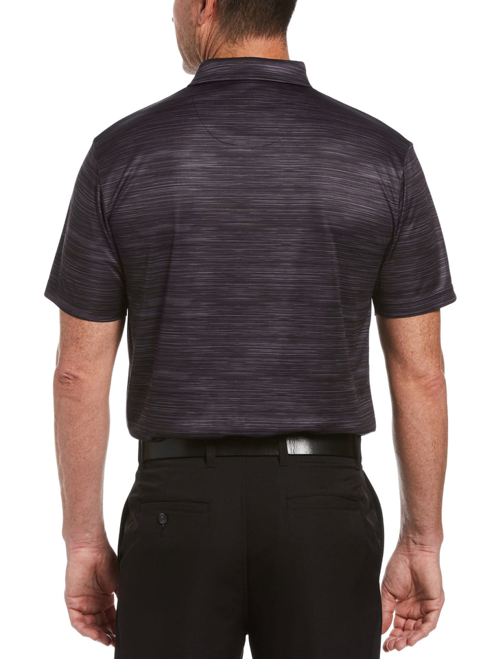 Men's Textured Print Golf Polo