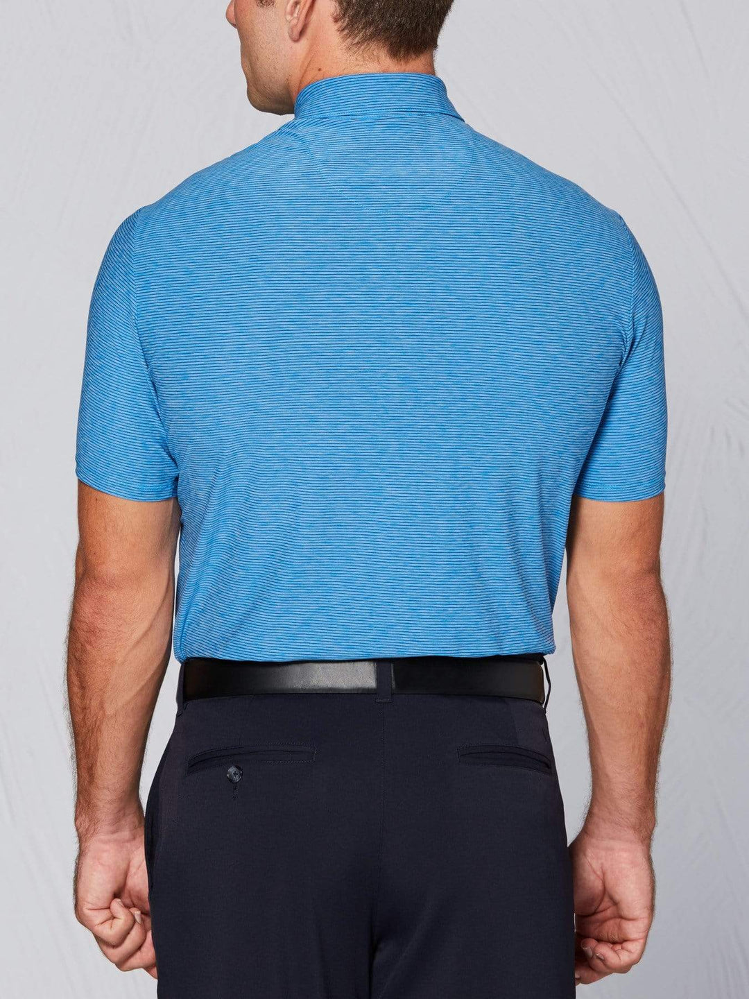 Men's Tour Authentic Heather Striped Polo