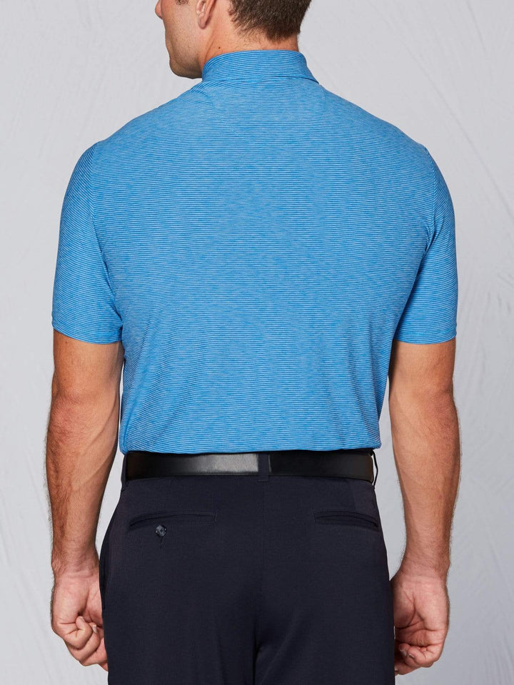 Men's Tour Authentic Heather Striped Polo