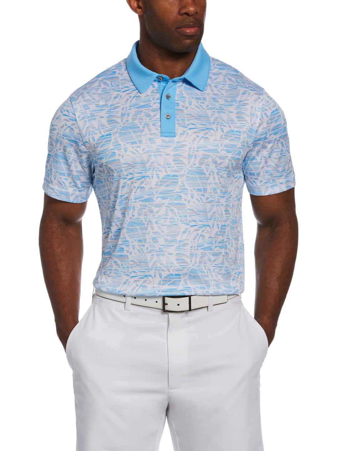 Men's Transformed Tropical Print Golf Polo