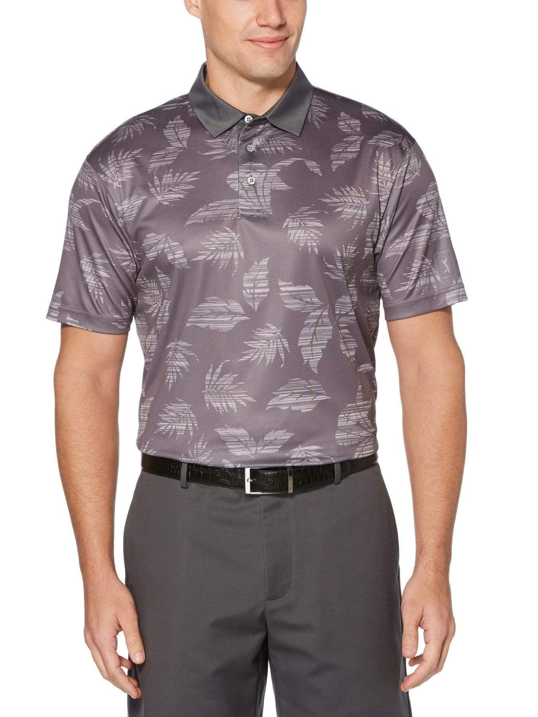 Men's Tropical Print Polo