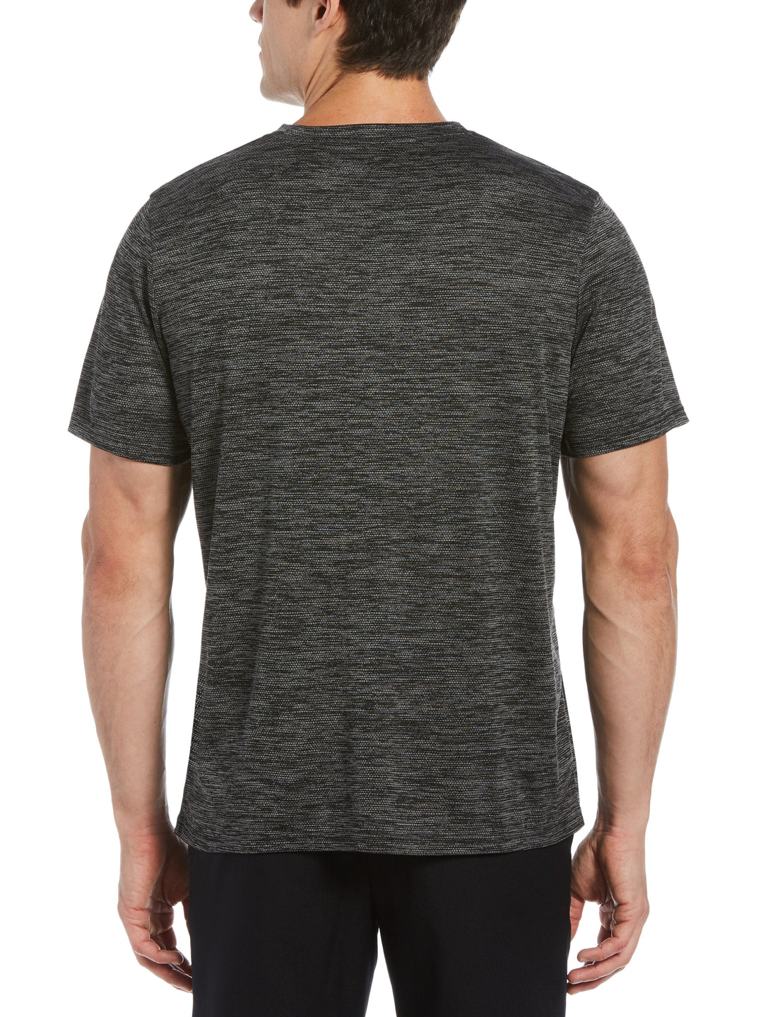 Men's Two-Tone Textured Crew Tennis Tee
