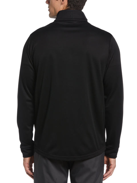 Ultrasonic Print Full Zip Golf Base Layer (Caviar) 