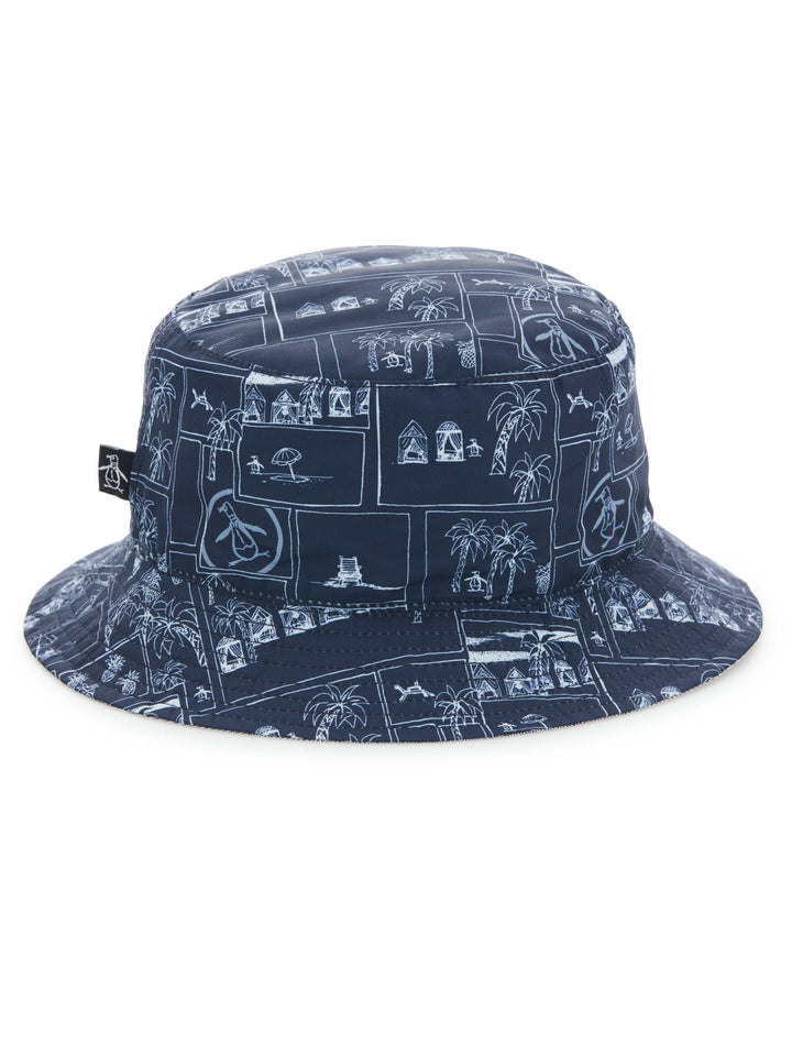 Vacation Reverse Bucket Hat (Black Iris) 