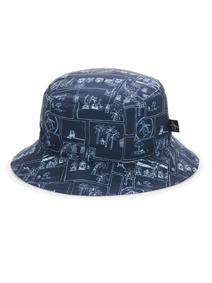 Vacation Reverse Bucket Hat (Black Iris) 