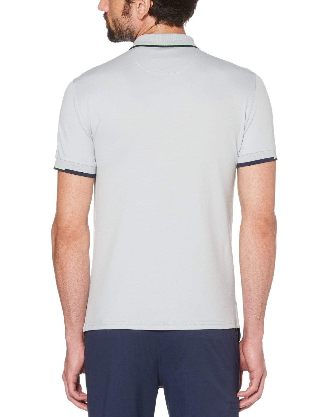 Men's Vertical Chest Stripe Golf Polo
