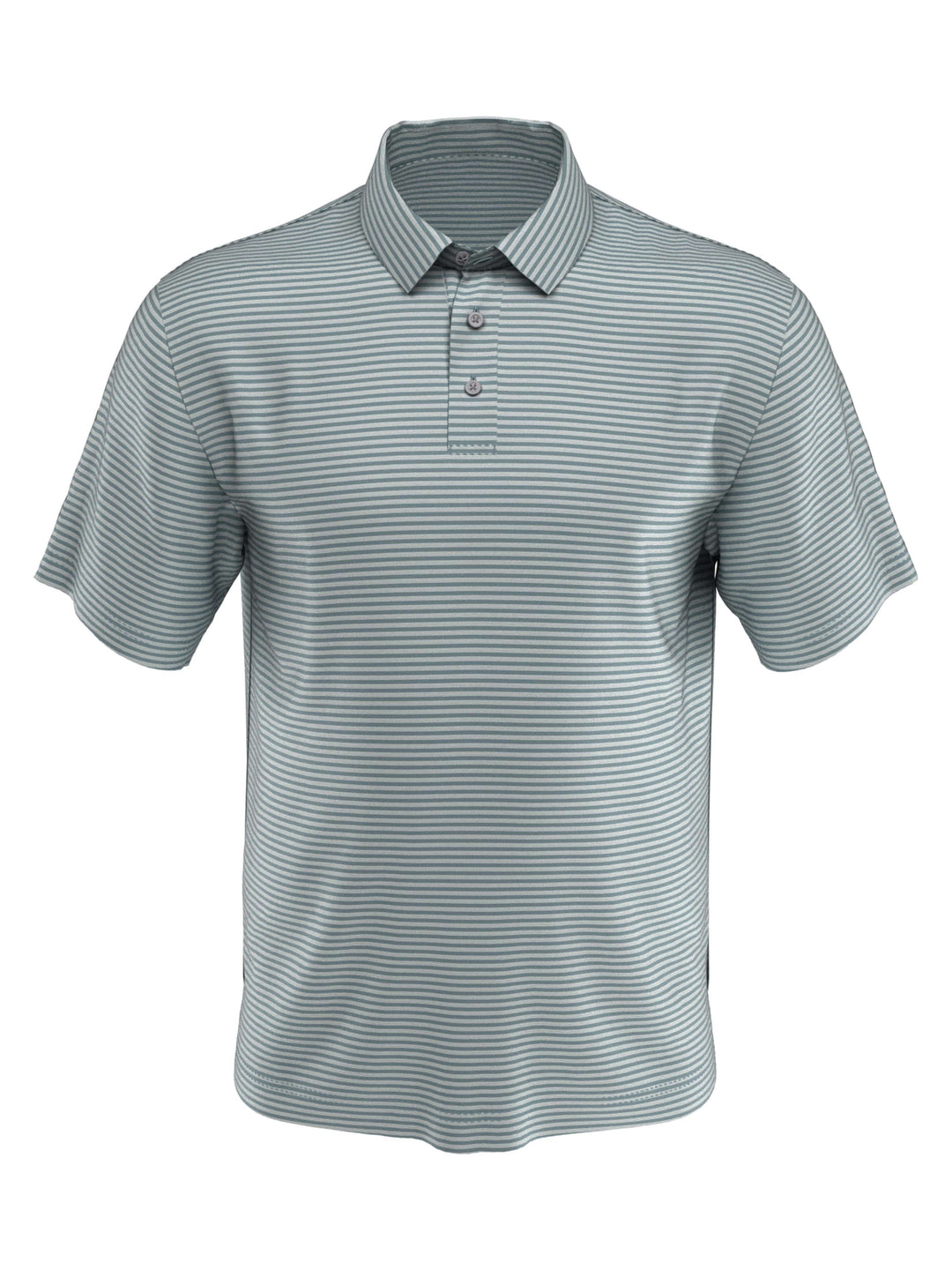 Men's Yarn Dyed Feeder Stripe Short Sleeve Polo