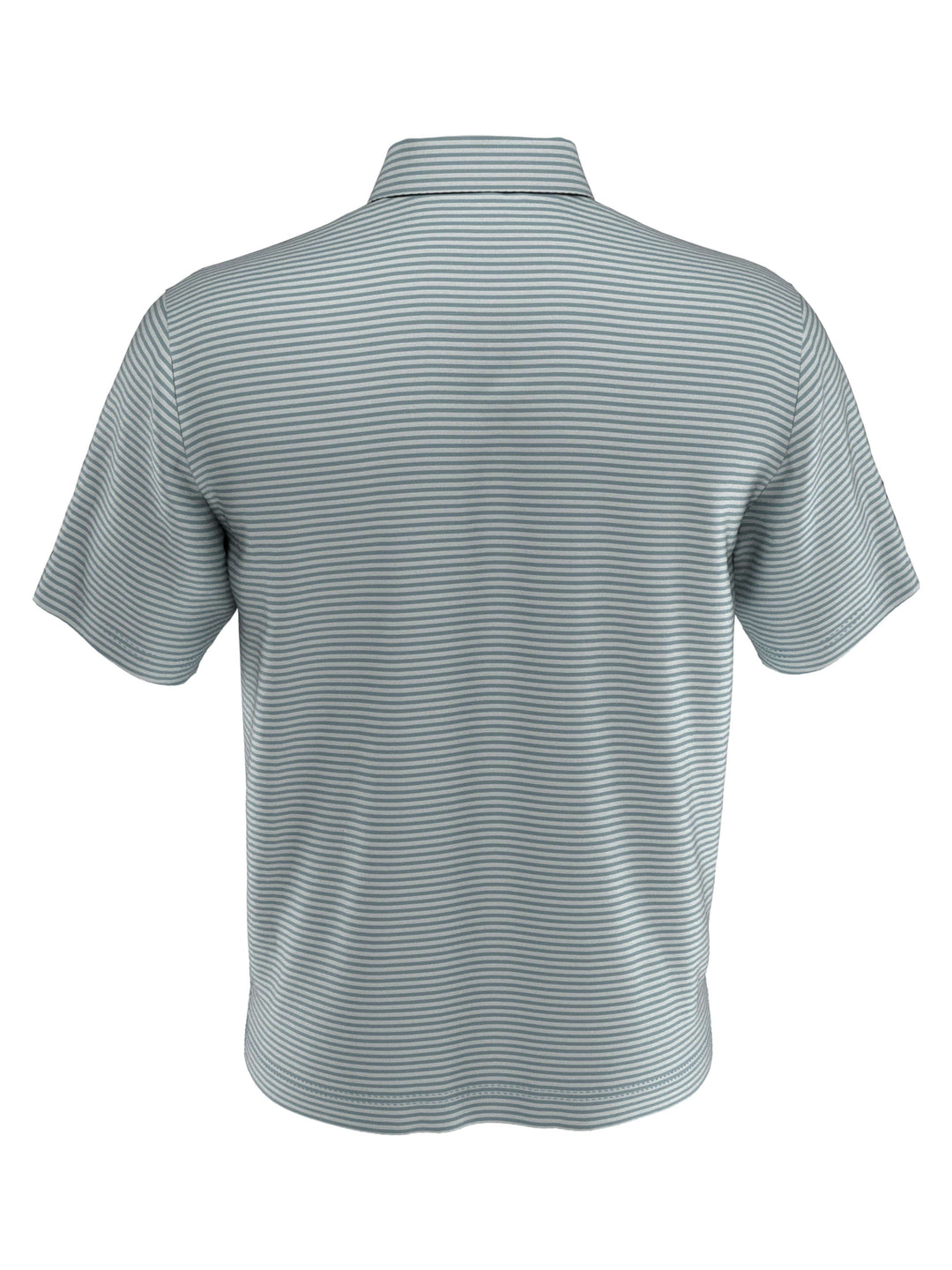 Men's Yarn Dyed Feeder Stripe Short Sleeve Polo