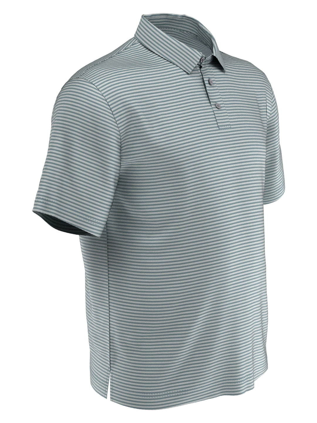 Men's Yarn Dyed Feeder Stripe Short Sleeve Polo