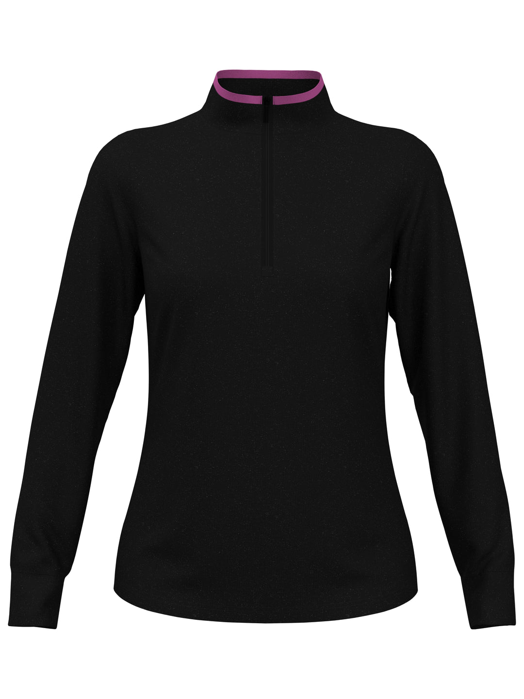 Quarter Zip Golf Sweater (Caviar Heather) 