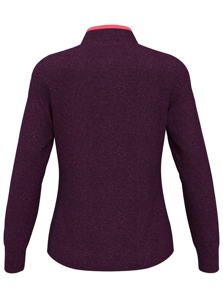 Quarter Zip Golf Sweater (Pickled Beet Htr) 