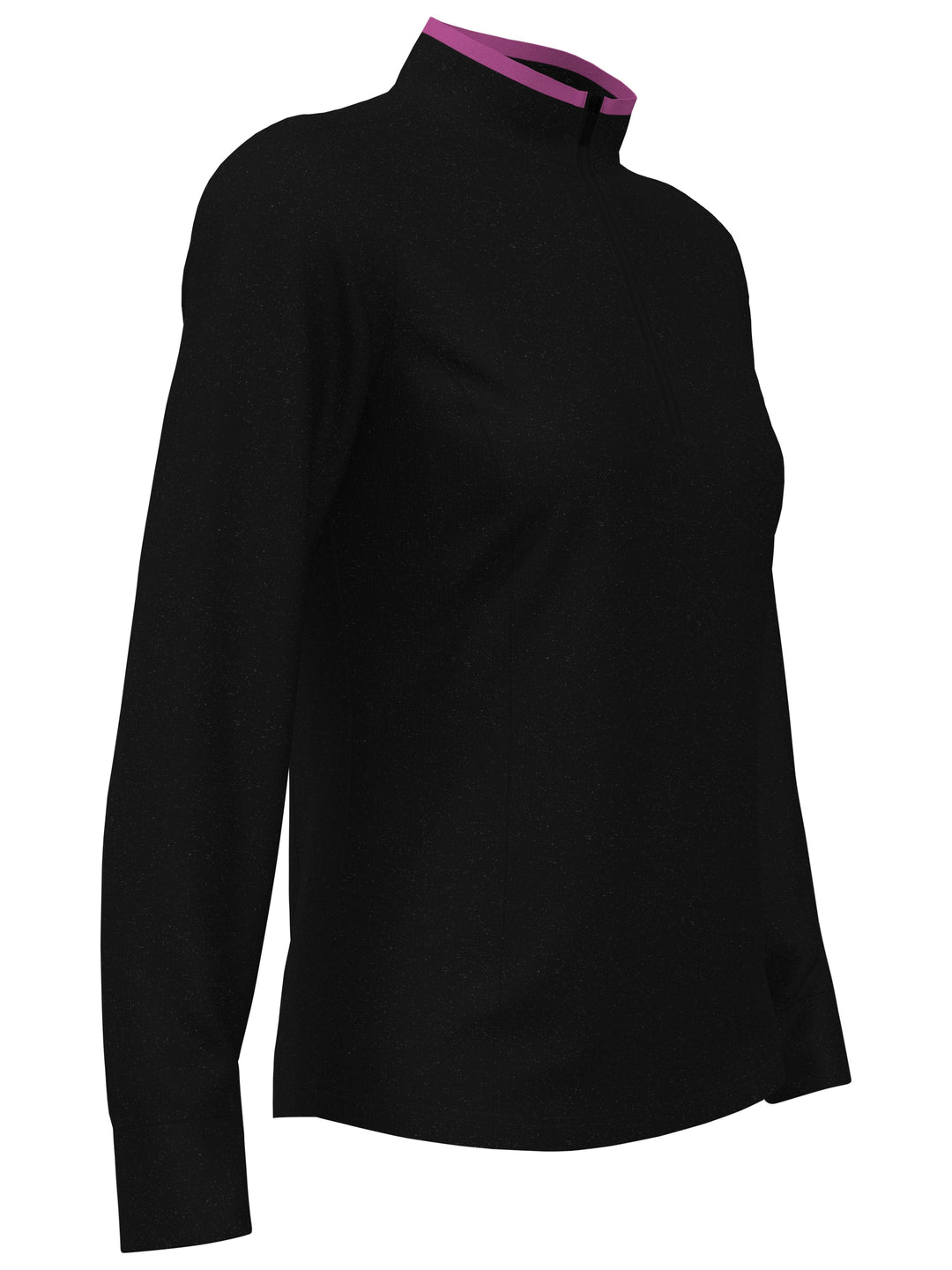 Quarter Zip Golf Sweater (Caviar Heather) 