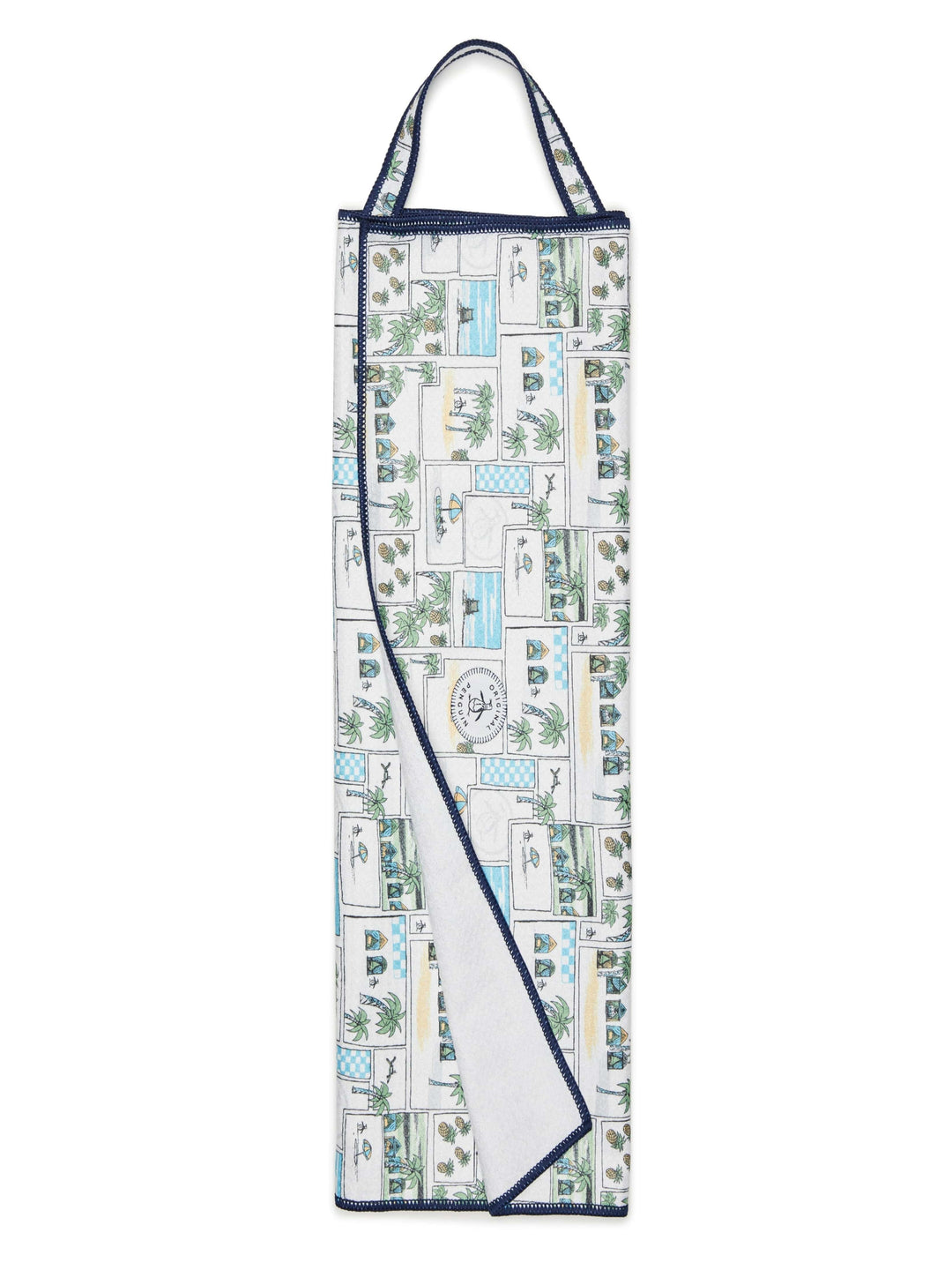 Tropical Postcard Waffle Towel (Bright White) 