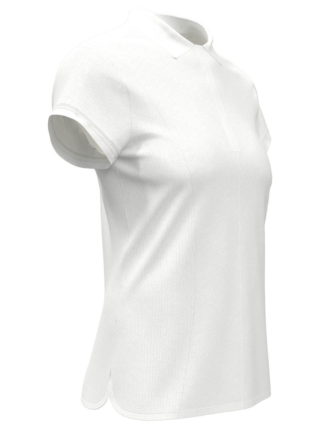 Womens Cap Sleeve Directional Golf T-Shirt (Bright White) 