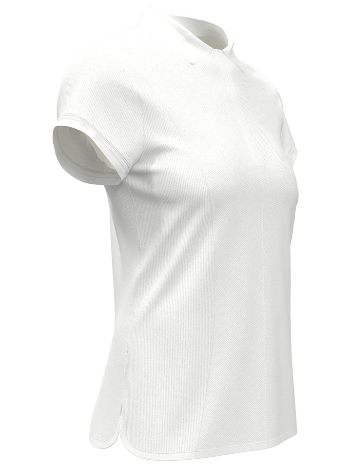 Womens Cap Sleeve Directional Golf T-Shirt (Bright White) 