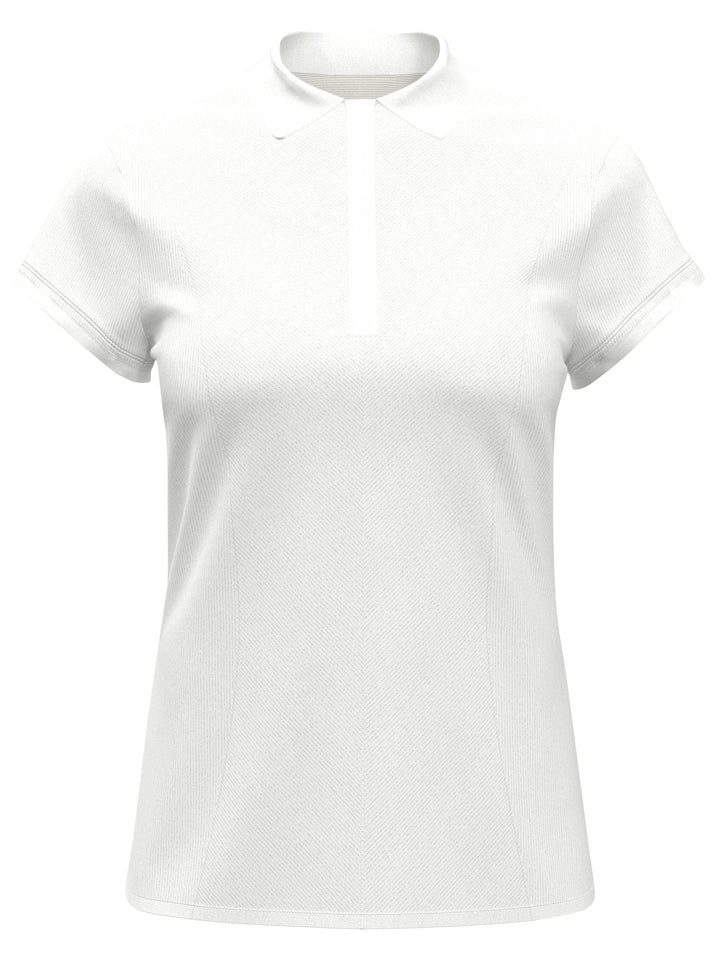 Womens Cap Sleeve Directional Golf T-Shirt (Bright White) 