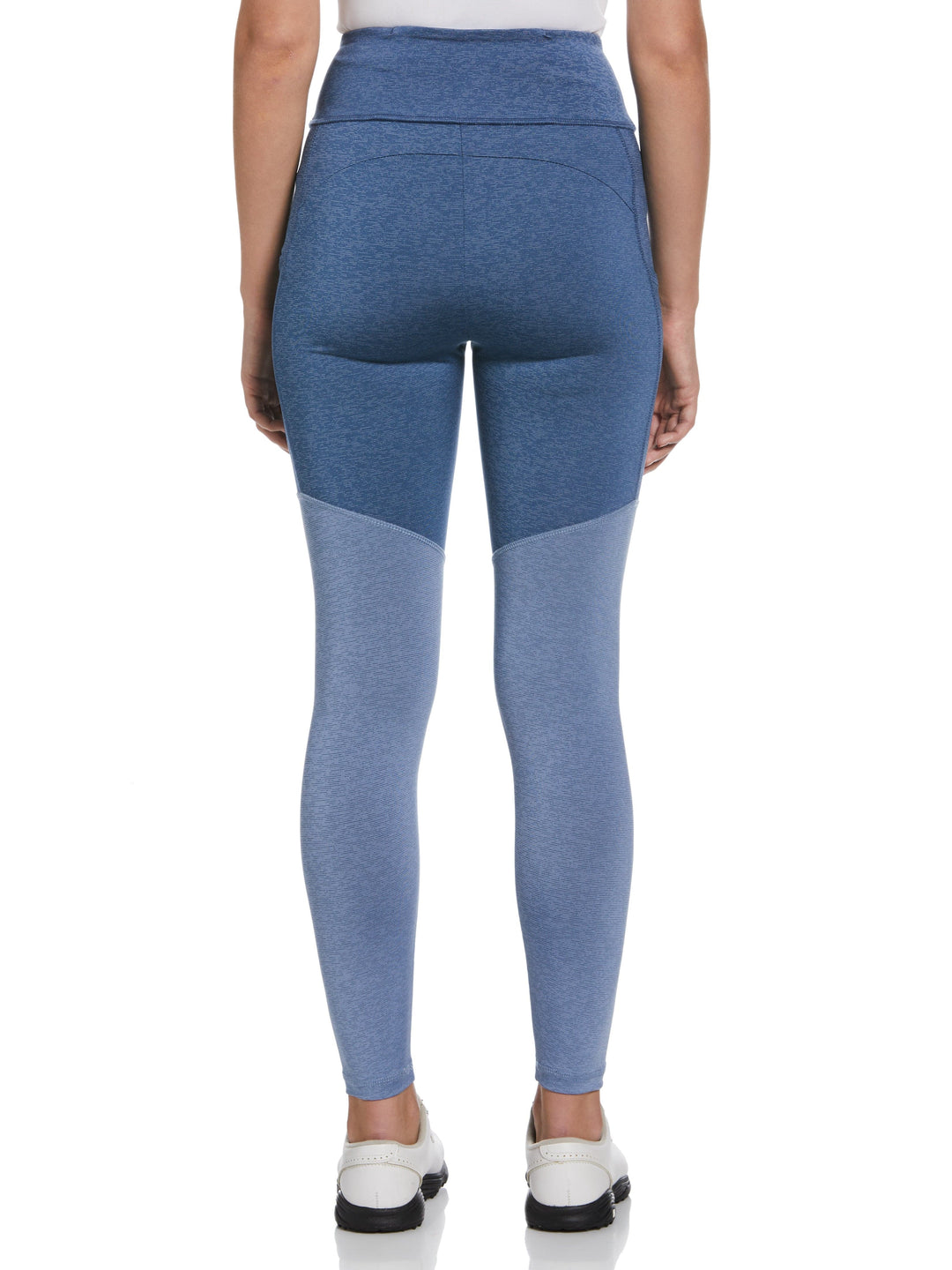 Color Block Golf Leggings (Blue Horizon Htr) 