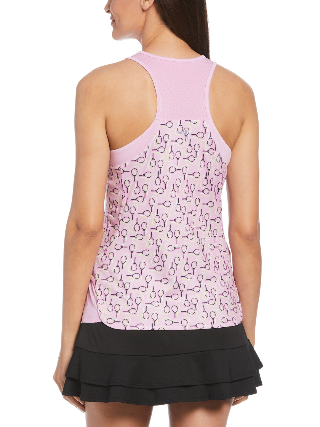 Women's Doubles Printed Racerback Tennis Tank