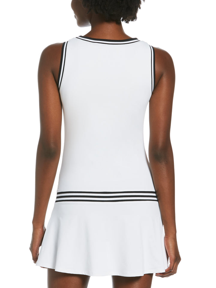 Essential Drop Waist Dress (Bright White) 