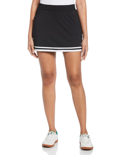 Essential Skort with Color Block Details  (Caviar) 