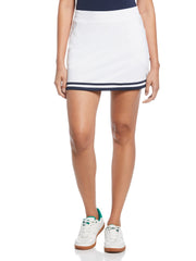 Essential Skort with Color Block Details (Bright White) 