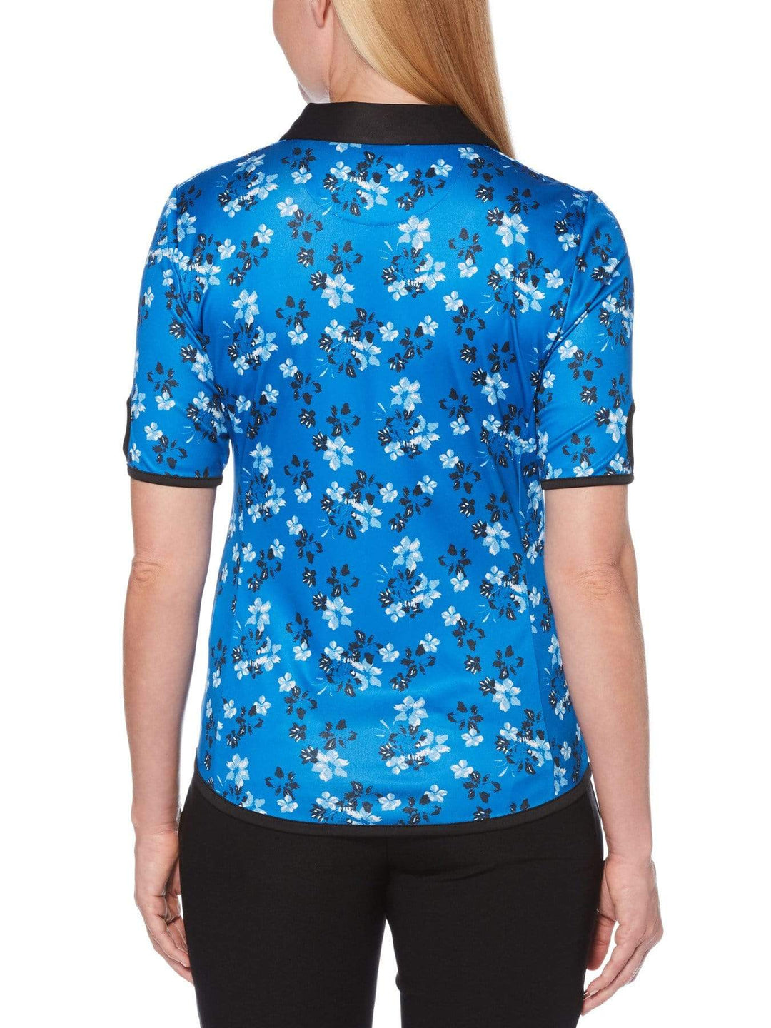 Women's Floral Print Shirt with Contrast Binding