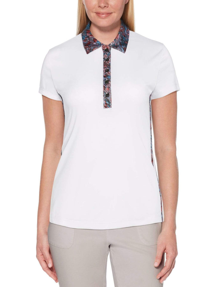 Women's Floral Printed Golf Polo