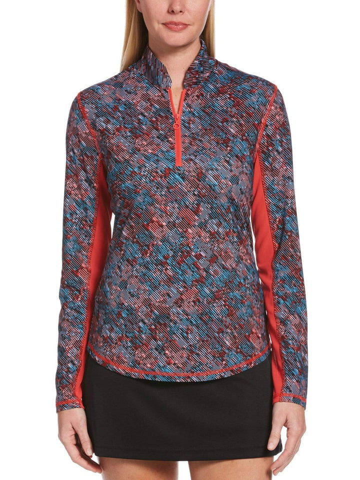 Women's Floral Sun Protection Golf Shirt