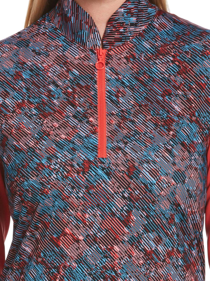 Women's Floral Sun Protection Golf Shirt