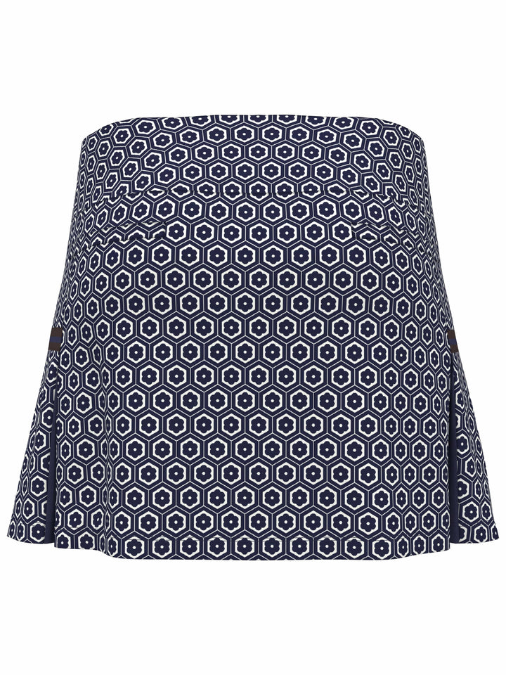 Womens Geo Printed Golf Skort (Astral Night) 