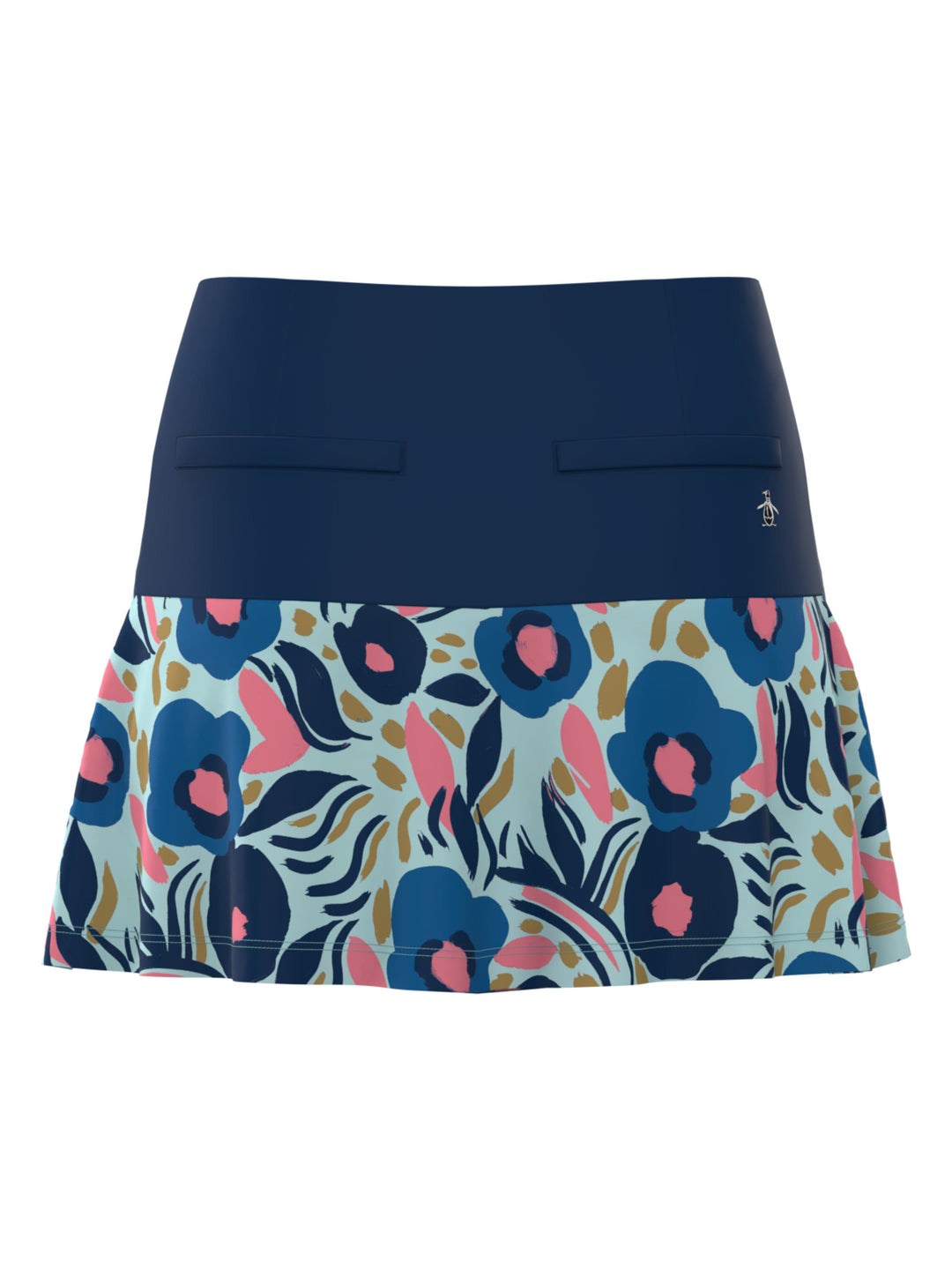 Paper Cut Floral Flounced 15" Golf Skort (Limpet Shell) 