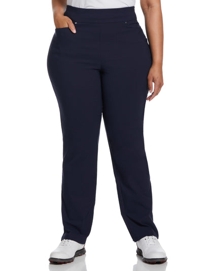 Plus Size Pull-On Golf Pant (Black Iris) 