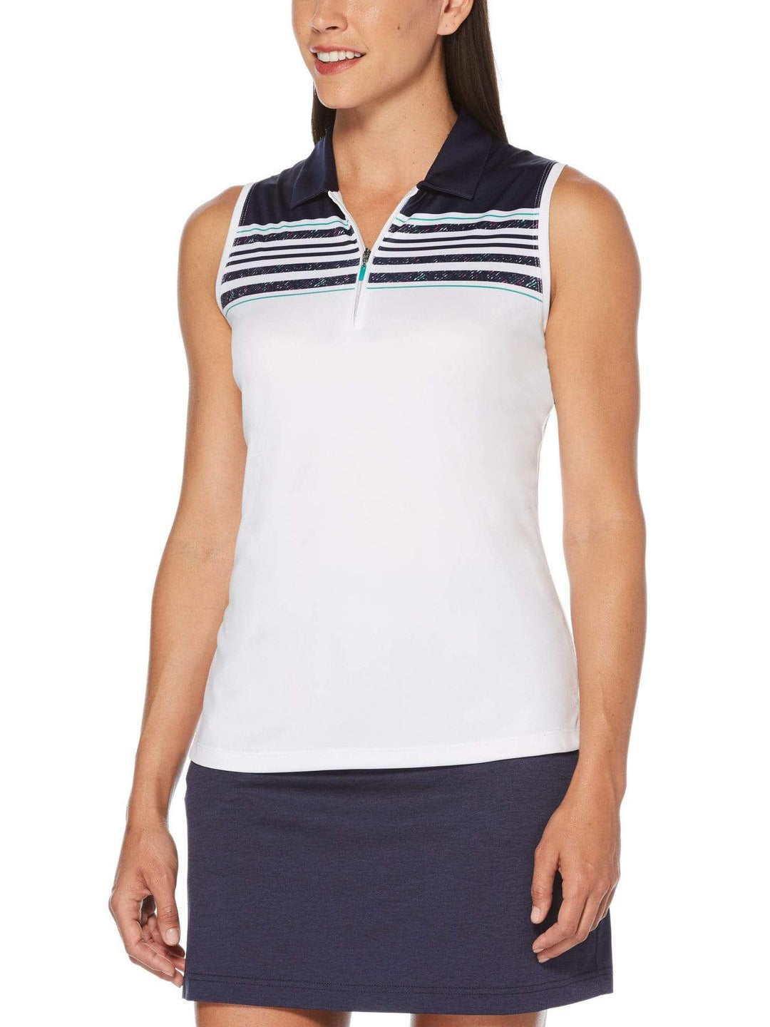 Women's Sleeveless Engineered Roadmap Print Shirt