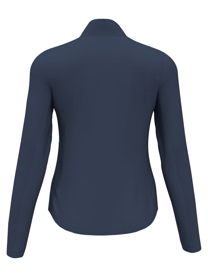 Sun Protection Golf Shirt with Under Sleeve Mesh Panel (Vintage Indigo) 