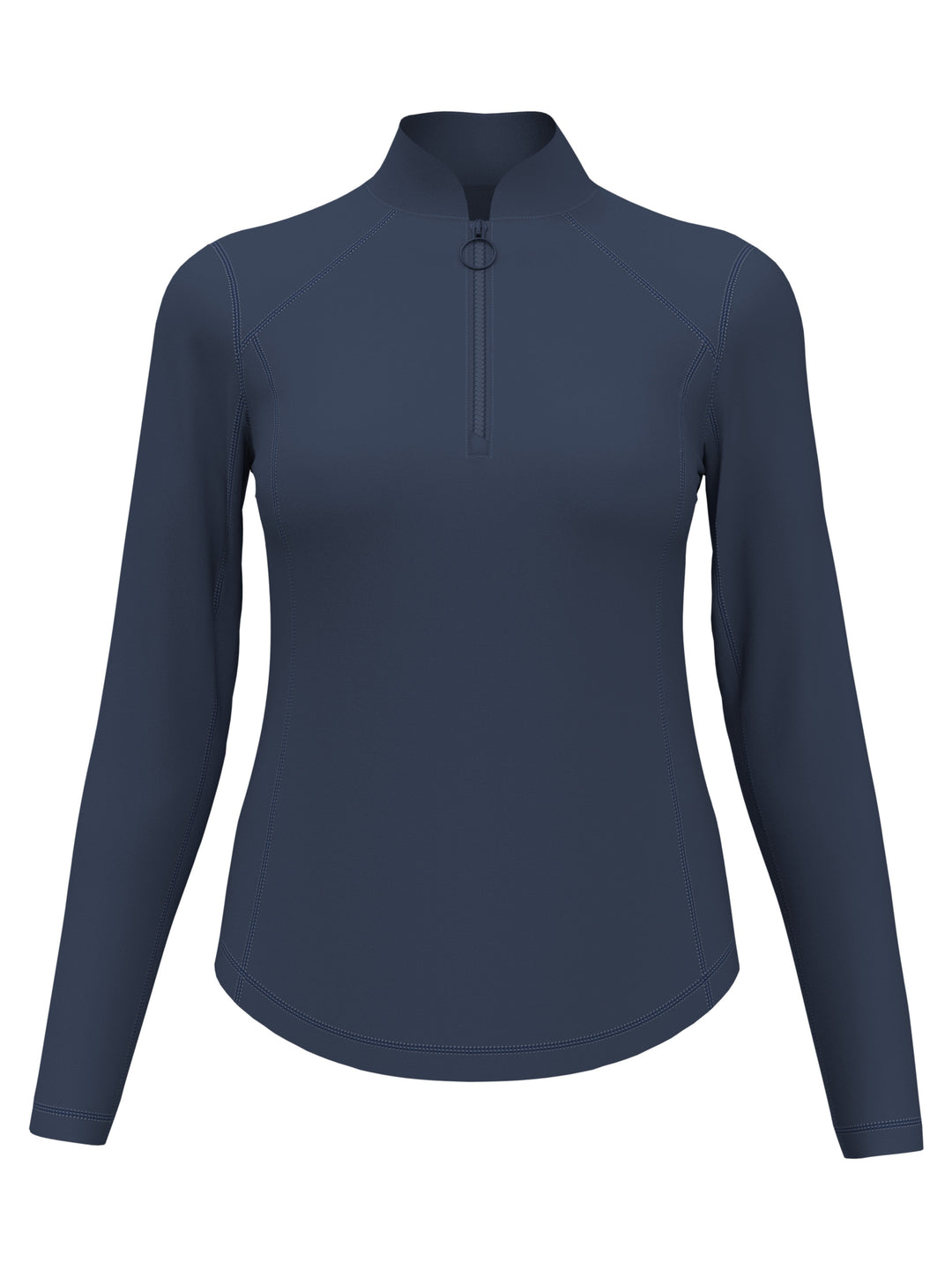 Sun Protection Golf Shirt with Under Sleeve Mesh Panel (Vintage Indigo) 