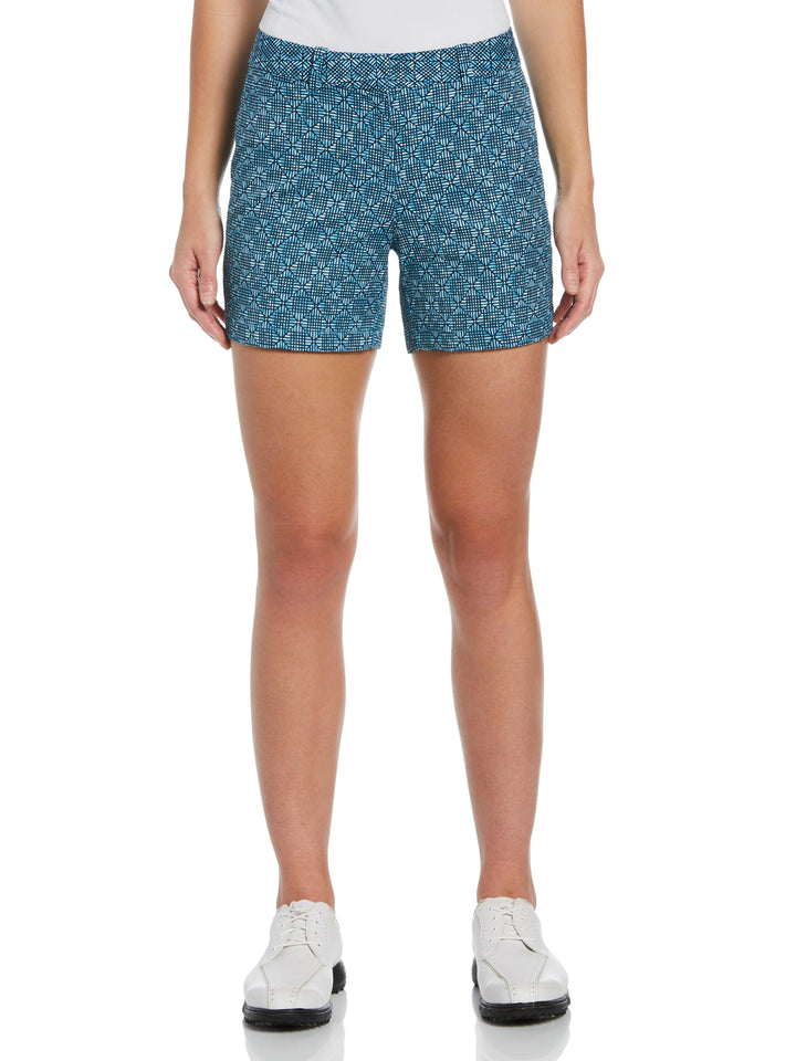Women's Tie Dye Mosaic Print Golf Short